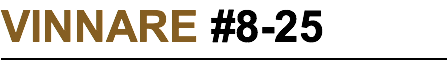 VINNARE #8-25
