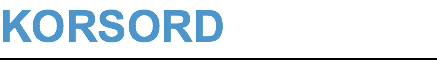 KORSORD